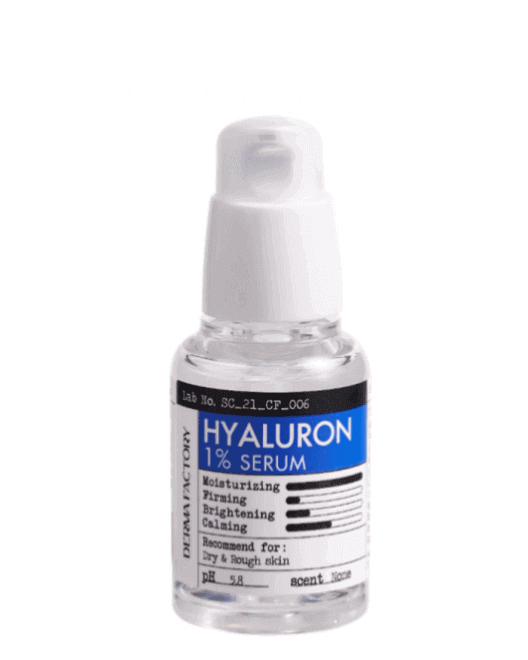 Derma Factory Ser hidratant Hyaluronic Acid 1% Serum, 30 ml 