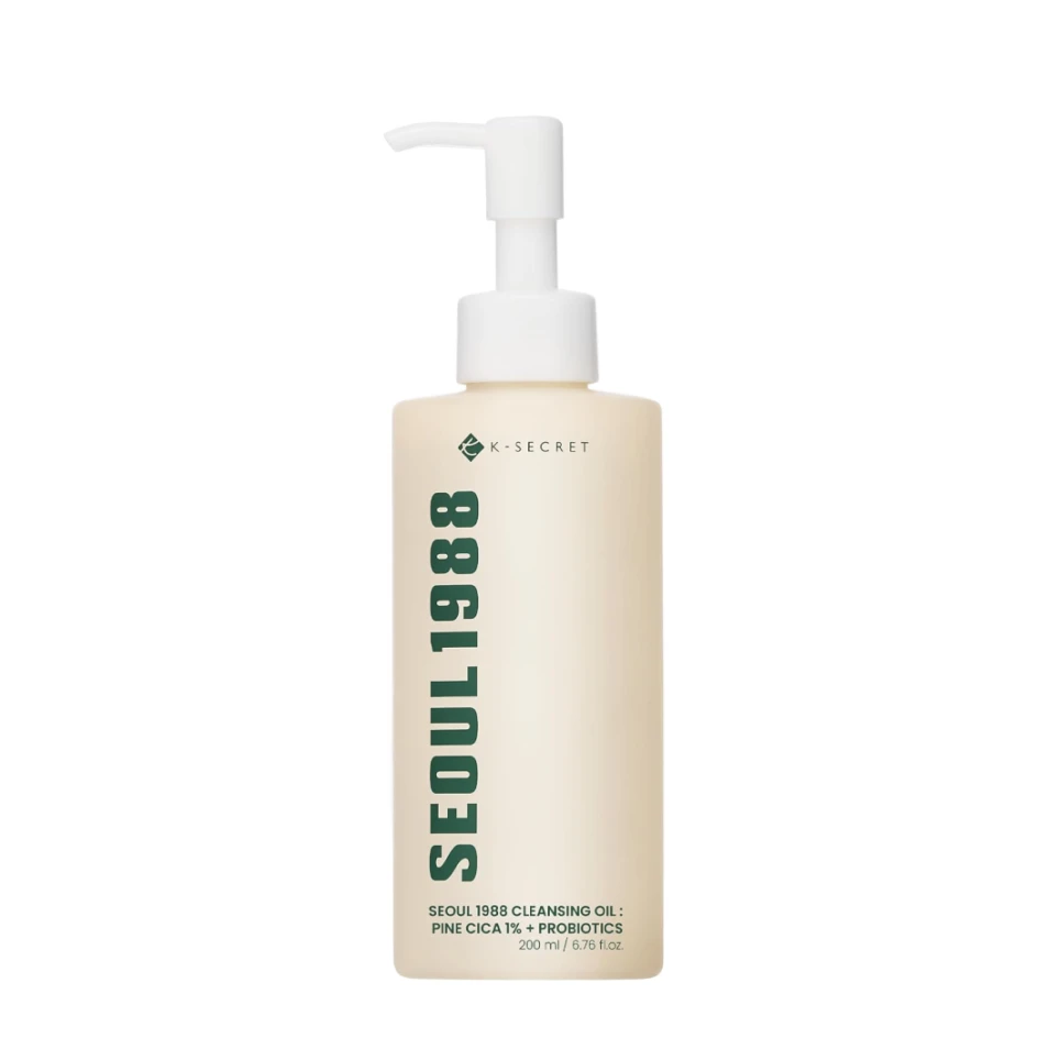 K-SECRET Ulei hidrofil SEOUL 1988 Cleansing Oil Pine Cica 1% + Probiotics, 200 ml