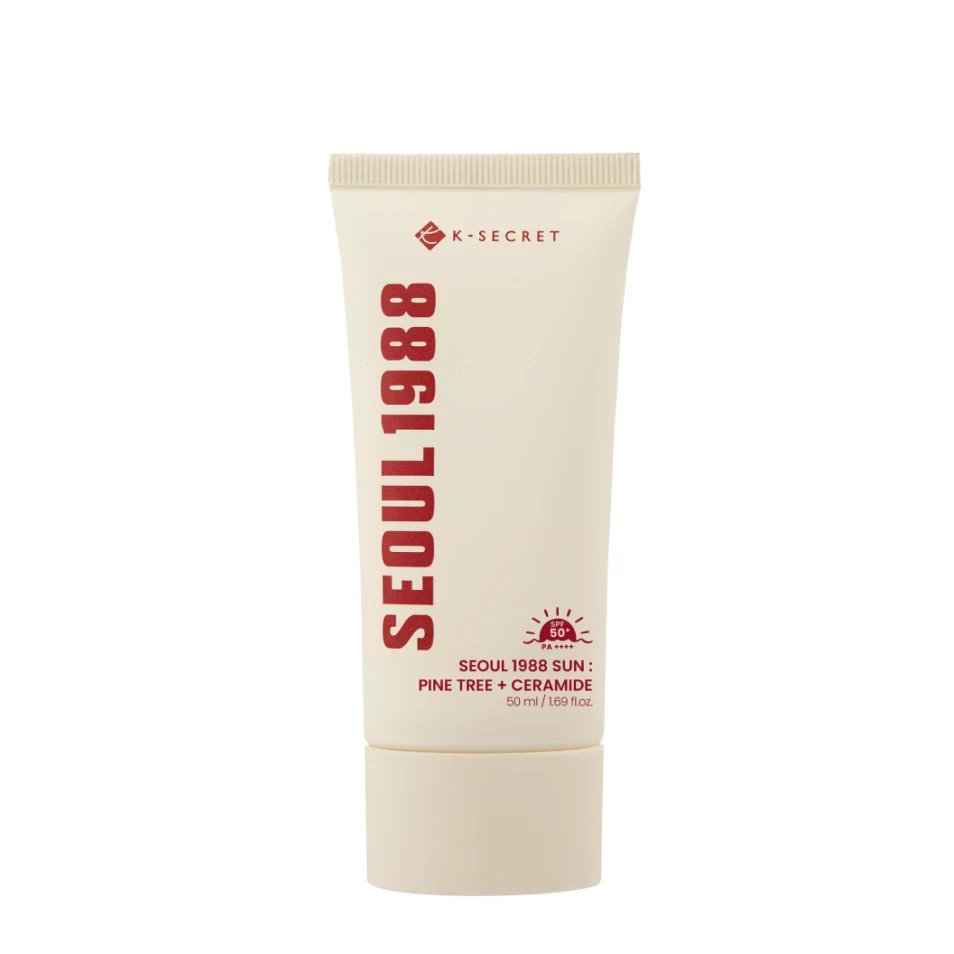 K-SECRET Cremă cu protecție solară SEOUL 1988 Sun Pine Tree + Ceramide SPF 50+ PA++++, 50 ml