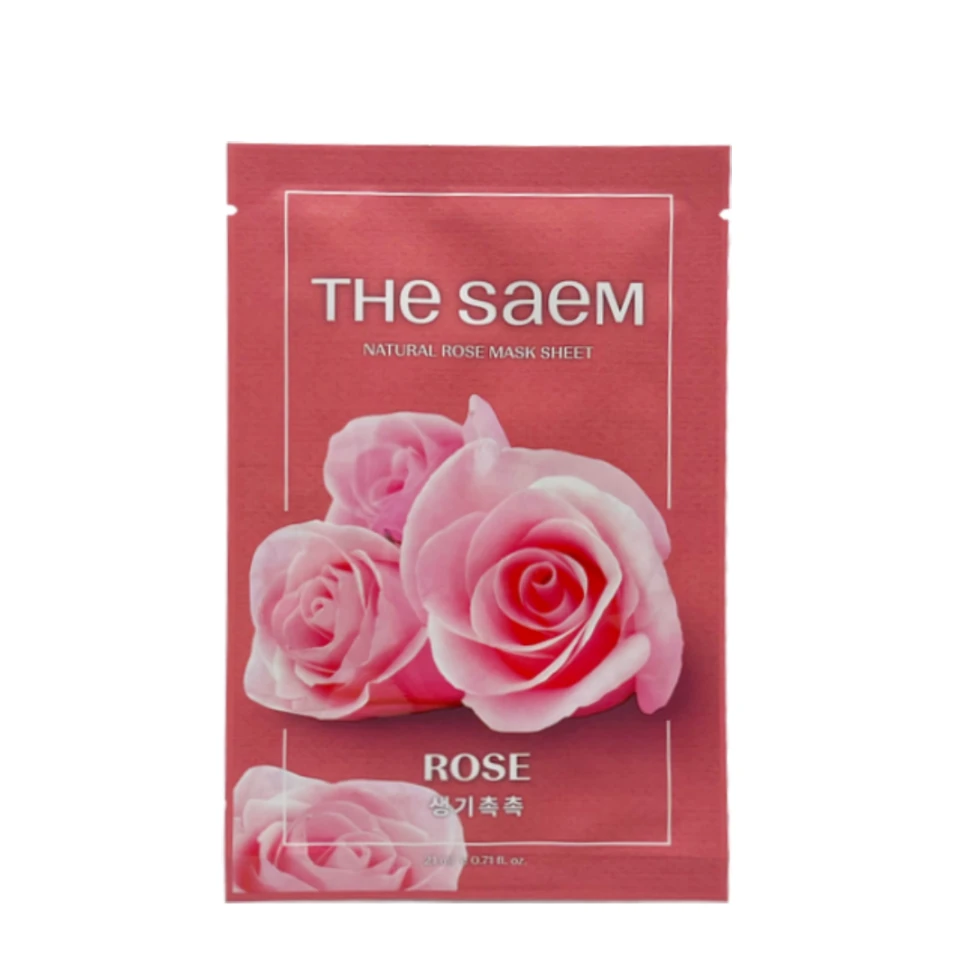 the SAEM Mască tonifiantă din țesătură Natural Rose, 1 buc