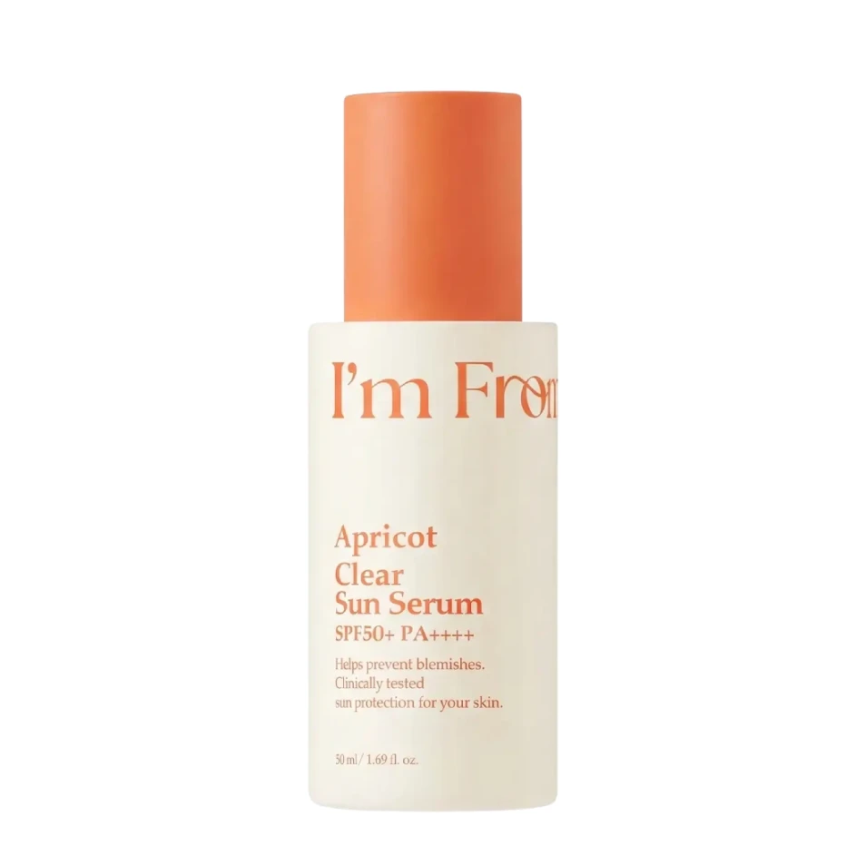 I'm From Ser cu protecție solară Apricot Clear Sun Serum SPF50+ PA++++, 50 ml