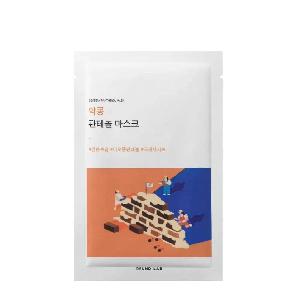 ROUND LAB Тканевая маска для лица Soybean Panthenol, 1 шт