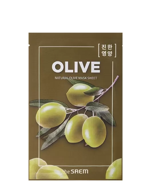 the SAEM Mască nutritivă din țesătură Natural Olive, 1 buc