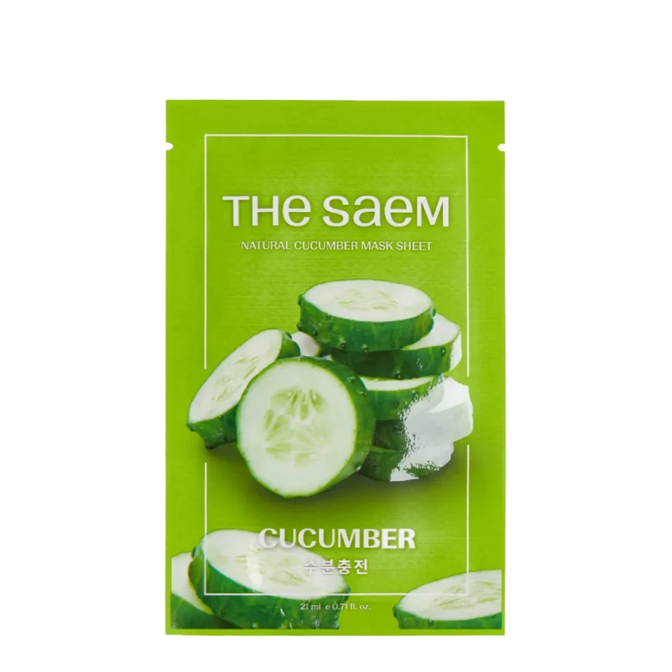 the SAEM Mască hidratantă din țesătură Natural Cucumber, 1 buc