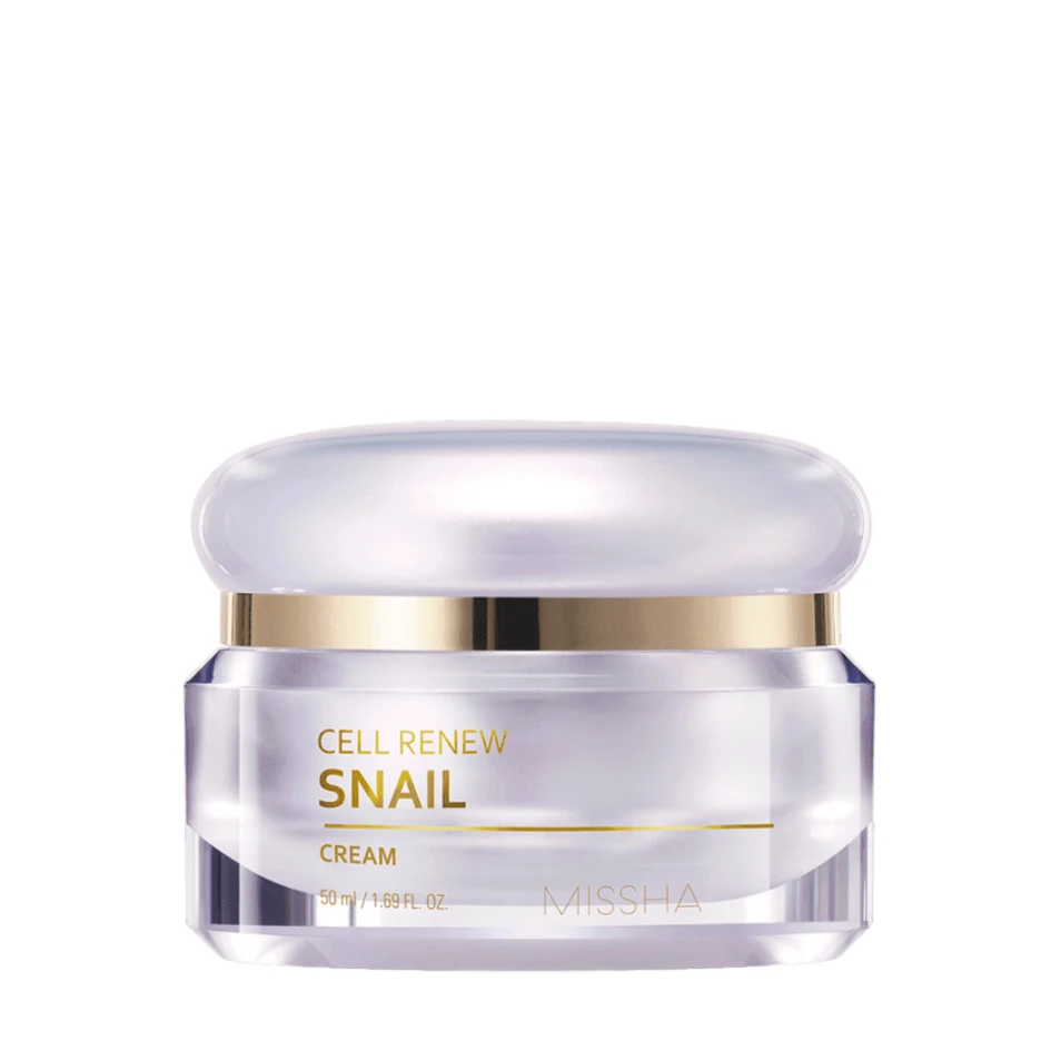 Missha Cremă regenerantă pentru față Super Aqua Cell Renew Snail, 50 ml