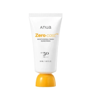 Anua Cremă cu protecție solară Zero-Cast Moisturizing Finish Sunscreen SPF50, 50 ml