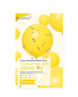 Eunyul Тканевая маска для лица с коэнзимом Natural Moisture Mask Pack Coenzyme Q10, 1 шт