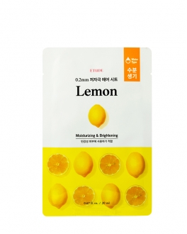 Etude House Mască din țesătură ultra-subțire cu extract de lămâie pentru față Therapy Air Mask Lemon, 1 buc