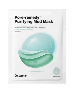 Dr Jart+ Mască din țesătură pentru îngustarea porilor Purifying Mud, 1 buc