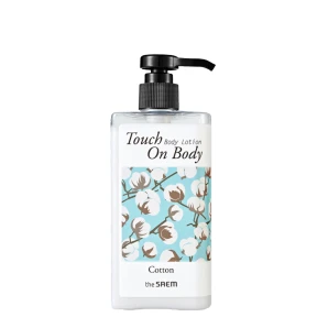 the SAEM Увлажняющий лосьон для тела Touch On Body Cotton, 300 мл