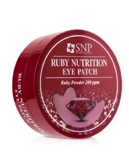 SNP Patch-uri pentru zona  în jurul ochilor cu extract de pudră de rubin Ruby Nutrition Eye Patch