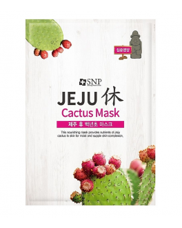 SNP Питательная и расслабляющая тканевая маска для лица Jeju Rest Cactus Mask