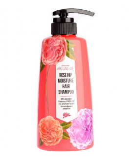 Welcos Шампунь для волос с экстрактом розы Shampoo Rose Hip, 500 ml