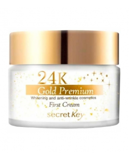 Secret Key Crema-premium hranitoare pentru față 24K Gold Premium First Cream, 50ml