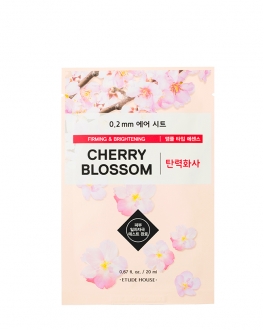 Etude House Mască din țesătură ultra-subțire cu extract de floare de cireș pentru față Therapy Air Mask Cherry Blossom, 1 buc