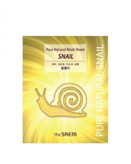 the SAEM Mască din țesătură cu mucină de melc Pure Natural Mask Sheet Snail
