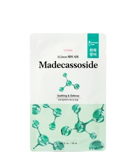 Etude House Mască din țesătură ultra-subțire cu extract de madecassoside pentru față Therapy Air Mask Madecassoside, 1 buc