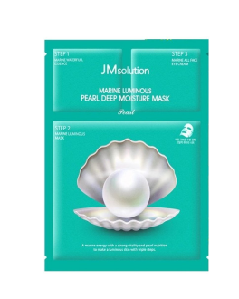 JMsolution Set cu extract de perlă pentru hidratatre din 3 pași Marine Luminous Pearl Deep Moisture Mask, 1 buc x 3 step