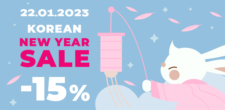 De Anul Nou Coreean 15% reducere la tot!