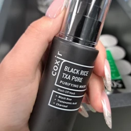 Coxir Маска для очищения кожи Black Rice TXA Pore, 50 мл